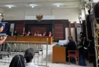 Keterangan foto : JPU Kejati Sumsel Gagal Dalam Dakwaan Akusisi PT SBS, Jumat (22/3/2024)
