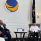 Keterangan foto : Ketua Umum NasDem Surya Paloh bertemu Ketua Umum Partai Gerindra Prabowo Subianto, Minggu (24/3/2024) 