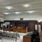 Keterangan foto : Sidang akusisi PT SBS di PN kelas I A Palembang, Selasa (25/3/2024) 