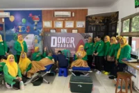 Keterangan foto : Pegawai Lapas Cirebon Laksanakan Donor darah di Hari Bakti Pemasyarakatan ke-60, (Selasa, 16/4/2024) 