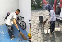 Keterangan foto : Pegawai Lapas Cirebon Bersihkan area Lingkungan di sekitar dalam menyambut Hari Bakti Pemasyarakatan ke-60, (Jum'at, 19/4/2024)