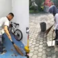 Keterangan foto : Pegawai Lapas Cirebon Bersihkan area Lingkungan di sekitar dalam menyambut Hari Bakti Pemasyarakatan ke-60, (Jum'at, 19/4/2024) 