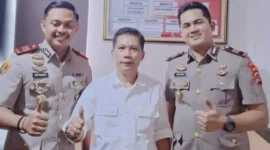 Keterangan foton: Sekjen Mata hukum, Mukhsin Nasir menggunakan baju kemeja putih, Selasa (2/4/2024) 