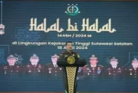 Keterangan foto : Kantor Kejaksaan Tinggi (Kejati) Sulawesi Selatan (Sulsel) menjadi tempat kegiatan yang sarat makna saat Agus Salim, Jumat (19/4/2024)