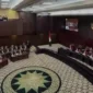 Keterangan foto : Hakim MK saat Membacakan Putusan Mahkamah Konstitusi Terkait Permohonan sengketa Pilpres 2024,(Senin, 22/4/2024) 