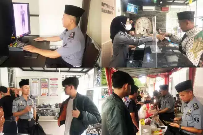 Momen Warga Binaan Lapas Cirebon dikunjungi Keluarga di Hari Pertama Idul Fitri 1445 H