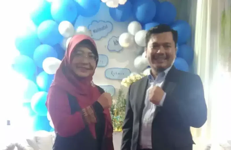 Bakal calon bupati (Bacalbup) Raden Dewi Septiani dengan Tubagus Asep Rafiudin Arief sebagai Bakal calon wakil bupati (Bacalwabup) Kabupaten Pandaglang.