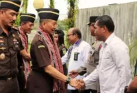 Keterangan foto : Kunjungan kerja Jaksa Agung Muda Pidana Militer (Jampidmil) Kejaksaan Agung RI Mayjen TNI Dr. Wahyoedho Indrajit selama dua hari ke Maluku, Rabu (8/5/2024)