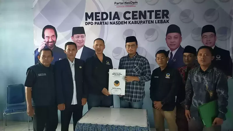 Keterangan foto : DPD Partai Nasdem Kabupaten Lebak sudah mulai melakukan penjaringan pembukaan pendaftaran Calon Bupati Lebak, Minggu (5/5/2024) 