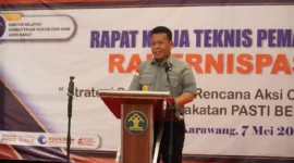 Keterangan foto : Kepala Kantor Wilayah Kementerian Hukum dan  HAM Jawa Barat Masjuno, (Rabu, 8/5/2024) 