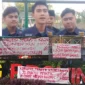 Keterangan foto : Idan Wildan sekertaris jenderal Aliansi Badan Eksekutif Mahasiswa Banten Bersatu dalam keterangannya kepada wartawan kamis 9 mei 2024. 