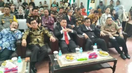 Keterangan foto : Semarak Dies Natalis FH USU ke 70 Tahun ini dapat dilihat dari antusiasnya keluarga besar Alumni dan Sivitas Akademika Fakulas Hukum USU, Jumat (1/3/2024) 