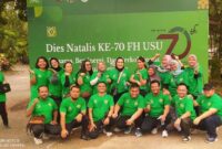 Keterangan foto : Dies Natalis Fakultas Hukum USU ke 70 Tahun, Minggu (3/3/2024)