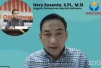 Keterangan foto : Anggota Ombudsman RI, Hery Susanto memberikan sejumlah catatan terhadap Peraturan Menteri Kelautan dan Perikanan Nomor 7 Tahun 2024 tentang Pengelolaan Lobster, Kepiting dan Rajungan.