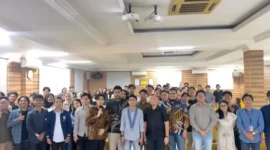 Gerakan Mahasiswa Kristen Indonesia (GMKI) Jakarta melaksanakan Seminar Nasional bersama Civitas Akuntansi UPN Veteran mengangkat tema ‘Kontribusi Mahasiswa dan Lulusan Akuntansi Dalam Mendorong Pertumbuhan Ekonomi Indonesia Pasca Pemilu’, di Jakarta, Kamis (23/5/2024).