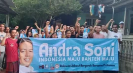 Gen Z Milenial Relawan Jokowi Bergerak Bersama Prabowo yang terdiri dari Tim 8-RJBBP, Rumah Gibran, All Cipayung, Pos Raya dan Rumah Gibran Kabupaten Serang masif deklarasikan Andra Soni Calon Gubernur Banten.