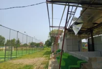 Keterangan poto : Kondisi Lapangan Persira Kab Lebak yang di Duga di Komersilkan.,Dok khusus