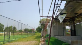 Keterangan poto : Kondisi Lapangan Persira Kab Lebak yang di Duga di Komersilkan.,Dok khusus