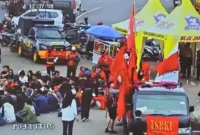 Peringatan Hari Buruh dengan aksi demo yang digelar di beberapa titik di Provinsi Lampung, Rabu (1/5/2024)