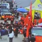 Peringatan Hari Buruh dengan aksi demo yang digelar di beberapa titik di Provinsi Lampung, Rabu (1/5/2024)