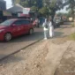 Keterangan Foto: Situasi lalulintas di depan sekolah Nurul Huda Baros Sukamanah.
