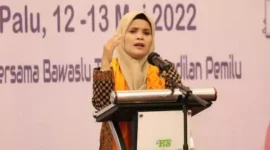 Keterangan foto : Komisioner Bawaslu RI, Lolly Suhenty, Rabu (29/5/2024) 