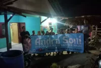 Keterangan foto : Relawan Jokowi Bergerak Bersama Prabowo sosialisasikan Andra Soni Gubernur Banten di Kampung, Selasa (11/6/2024)