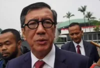 Keterangan foto : Menkumham RI Yassona Laoly, (Jumat, 14/6/2024)