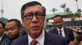 Keterangan foto : Menkumham RI Yassona Laoly, (Jumat, 14/6/2024) 