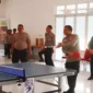 Keterangan poto : Kapolres Lebak AKBP Suyono Saat membuka Turnen Tenis Meja 