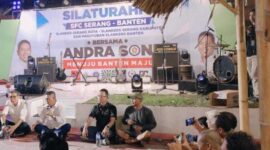 Keterangan foto : Slanker fun Club Banten Siap Menangkan Andra Soni Sekali Putaran, (Minggu, 23/6/2024) 