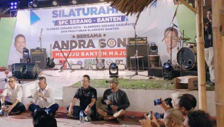 Keterangan foto : Slanker fun Club Banten Siap Menangkan Andra Soni Sekali Putaran, (Minggu, 23/6/2024) 