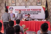 Keterangan foto : Kakanwil Kepulauan Riau Berikan Pengarahan dan Penguatan Pada Pegawai Lapas Batam, (Senin, 24/6/2024)