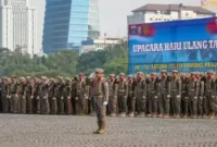 Keterangan foto : Ribuan Pegawai Tidak Tetap (PTT) Satuan Polisi Pamong Praja (Satpol PP) DKI Jakarta meradang akan nasibnya yang tak kunjung diperjuangkan untuk menjadi Aparatur Sipil Negara (ASN).