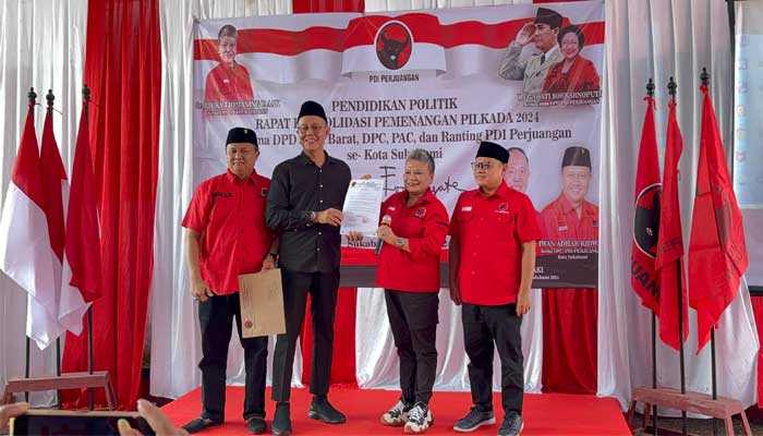 Ayep Zaki Resmi Terima Surat Tugas dari PDIP untuk Pilkada Kota Sukabumi