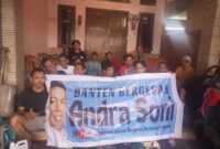 Keterangan foto : Relawan Jokowi Bergerak Bersama Prabowo Banten dukung Andra Soni, Kamis (4/7/2024)