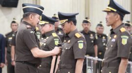 Keterangan foto : Dr. Siswanto resmi menjabat sebagai Kepala Kejaksaan Tinggi Banten usai dilantik langsung oleh Jaksa Agung RI ST Burhanuddin, Kamis (4/7/2024) 