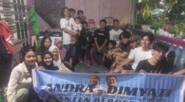 Keterangan foto : Milenial dan Gen Z Relawan Jokowi Bergerak Bersama Prabowo (RJBBP) Provinsi Banten terus masif deklarasikan kemenangan Andra Soni – Akhmad Dimyati Natakusumah di setiap kecamatan, Rabu (10/7/2024) 