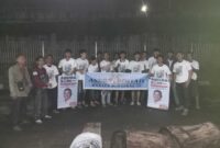 Keterangan foto : Relawan Cipocok Serang Deklarasikan Andra Soni Maju di Pilgub Banten, (selasa, 9/7/2024)