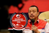 Keterangan foto : Ketua Umum Indonesian Journalist Watch (IJW), HM. Jusuf Rizal,SH kepada media di Jakarta, Selasa (9/7/2024)