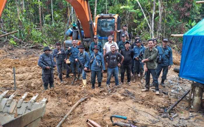 Kejari Tolitoli Bersama Gakkum KLHK Ungkap Kasus PETI di Hutan Lindung Salungan, Pemodal Jadi Tersangka