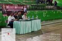 Keterangan poto : Letkol. Inf, Herbert Rony Parulian Sinaga, Dandim 0603/Lebak saat membuka Turnen Futsal menyambut HUT Kodam III Siliwangi dan Korem 064 MY Tahun 2024