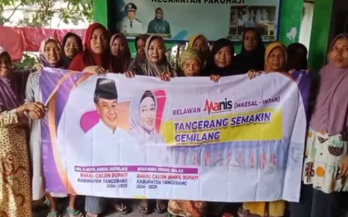 Pendukung Airin Deklarasikan Bupati Tangerang Maesyal - Intan di Pakuhaji I Teras Media