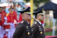 Keterangan foto : Kepala Kejaksaan Negeri (Kajari) Jakarta Utara, Dandeni Herdiana memecahkan keheningan ratusan insan Adhyaksa yang merayakan Hari Bhakti Adhyaksa ke 64 tahun 2024, Selasa (22/7/2024)