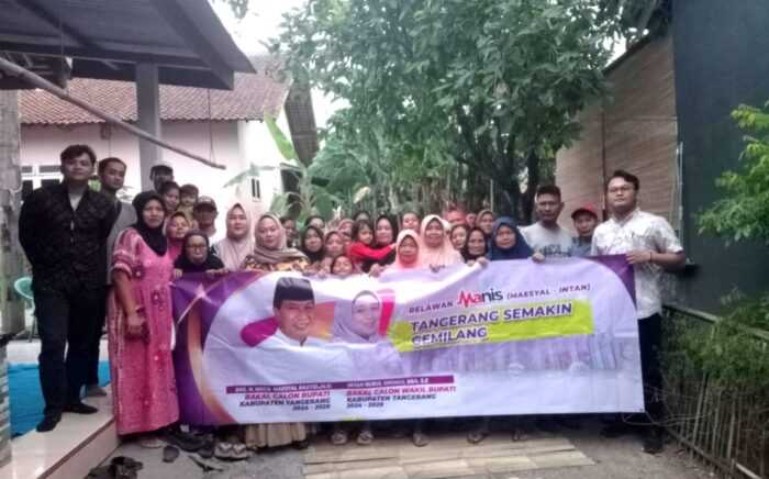 Relawan Manis Kecamatan Cisoka Deklarasikan Maesyal - Intan Untuk Tangerang Semakin Gemilang I Teras Media