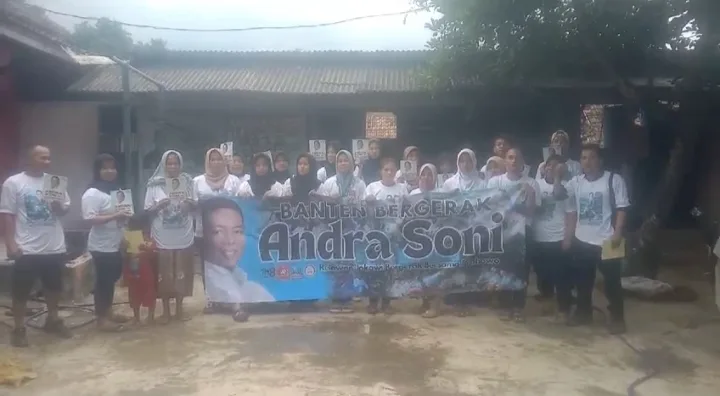 Kecamatan Keroncong Deklarasi Andra Soni Gubernur Banten