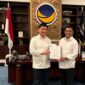 Keterangan foto : Partai Nasdem serahkan SK Penugasan Andra Soni - Dimyati di Pemilihan Gubernur Banten, (Selasa, 9/7/2024) 