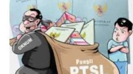 Keterangan poto : Karikatur Pungli PTSL di KabupatenLebak