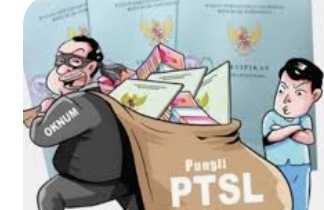 Keterangan poto : Karikatur Pungli PTSL di KabupatenLebak