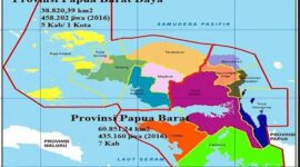 Keterangan Foto: Peta wilayah provinsi Papua Barat Daya .